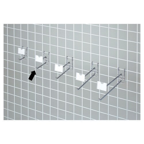 ネット用2段フック(φ6mm) クロームL10cm