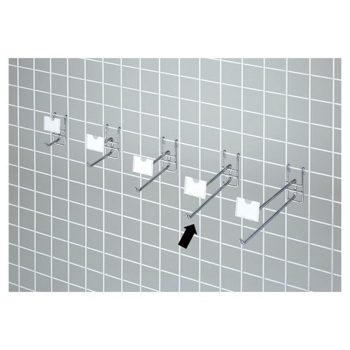 ネット用2段フック(φ6mm) クロームL20cm