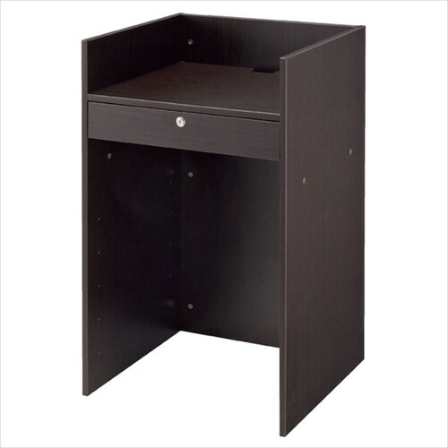 木製レジ台ダークブラウン