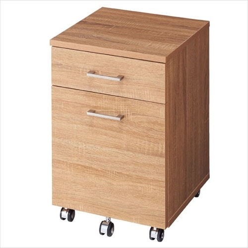 ワゴンキャビネット ラスティック柄