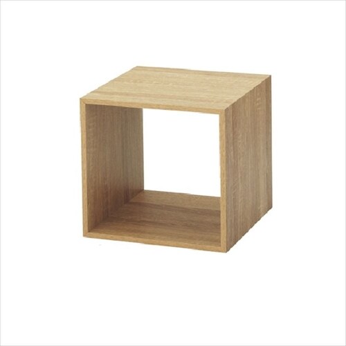 木製ディスプレイボックス ラスティック柄25cm角