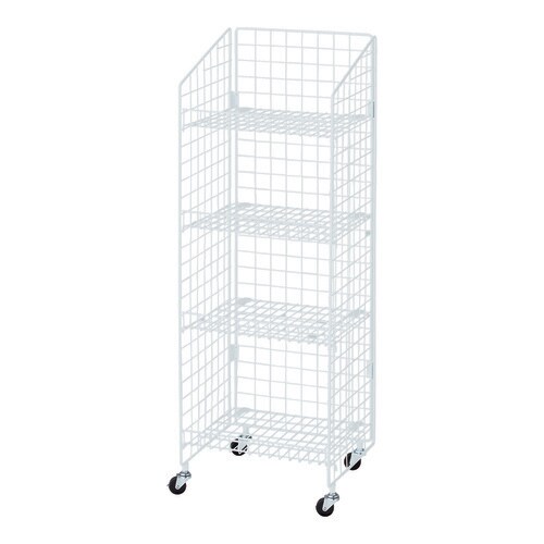 ネットラック H150cm 棚5段 白