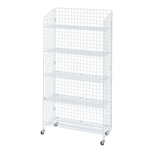 ネットラック H150cm 棚5段 白