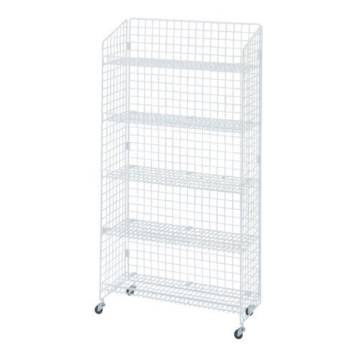 ネットラック H180cm 棚5段 白