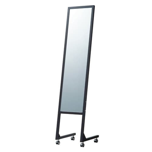 L字脚ミラー(鏡厚5mm)ブラック