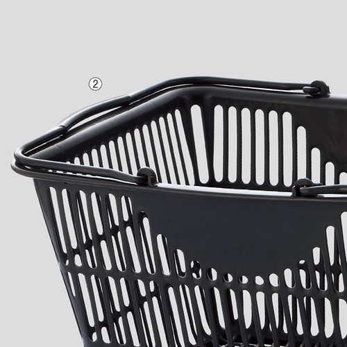 買物カゴ 28リットル ダークグレー