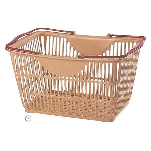 買物カゴ 28リットル ベージュ