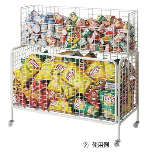 ユニットワゴン用上置きカゴ 白W120cm用