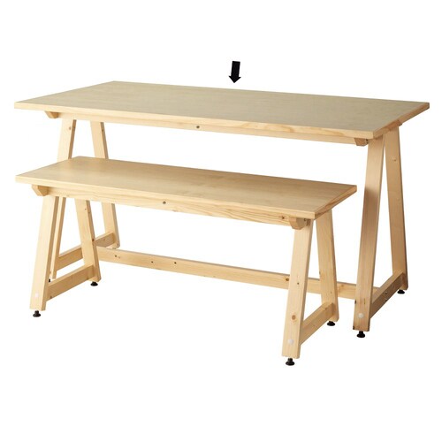 デルタテーブル クリア W150cm