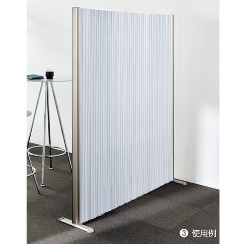 アコーディオンパーティションW135cmホワイト