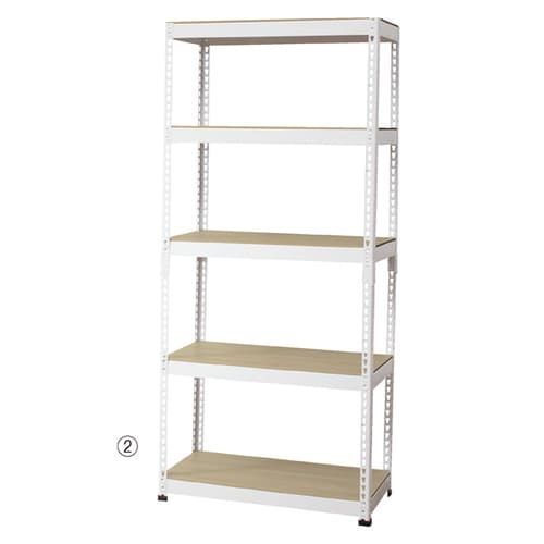 METAL&WOODRACK棚5段展開W121cm