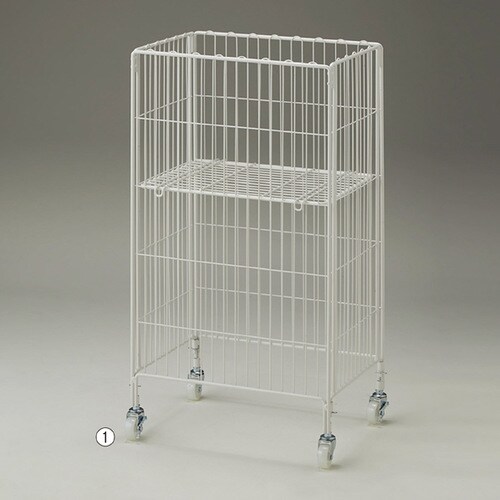 ワイヤーワゴン W45×D45cm 白