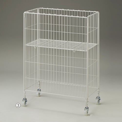 ワイヤーワゴン W60×D35cm 白