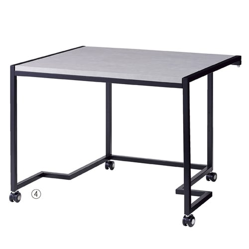 ステップテーブル 黒/ラスティック