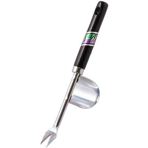 自然 クローム 木柄 ミニテコツキ草ヌキ