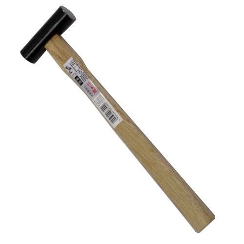 若獅子 両口玄能 225g 樫柄