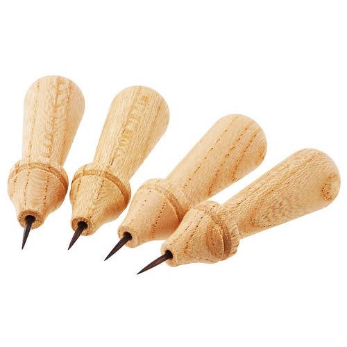 若獅子 木製カルコ 白 中 4本入