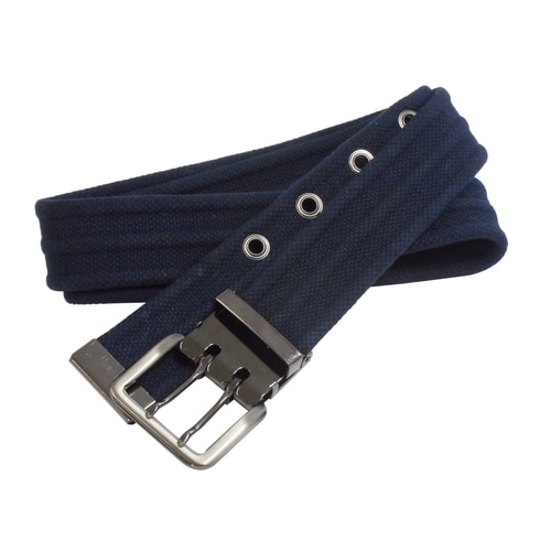 綿コアエッジ2ピンベルトネイビー