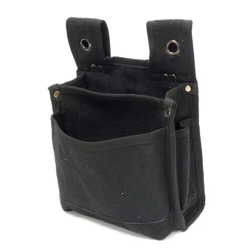 職人作スリット帆布腰袋黒SHB110BK