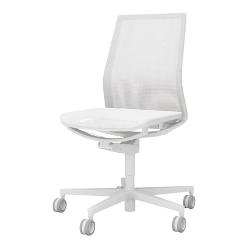 ファブレ 本体白 メッシュ 白脚 肘無 白