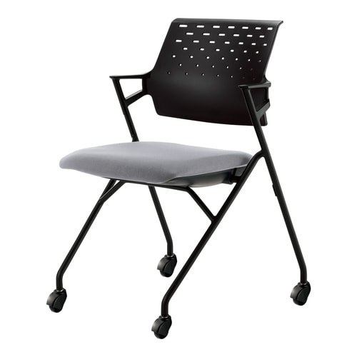 ピエガ 背樹脂 黒シェル 灰 黒脚 硬床用