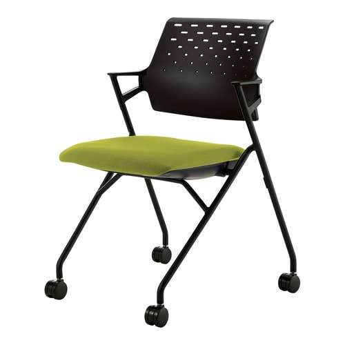 ピエガ 背樹脂 黒シェル 黄緑 黒脚 軟床用