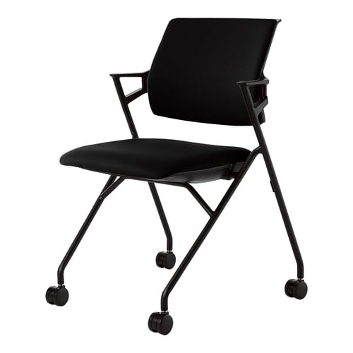 ピエガ 背クッション 黒シェル 黒 黒脚 軟床用