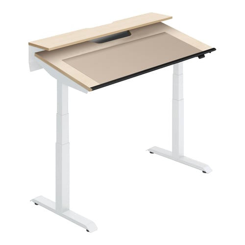 シークエンスチルト 白脚 天板M10色 幅1400