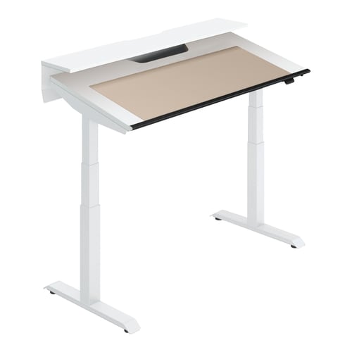 シークエンスチルト 白脚 天板PAW色 幅1400