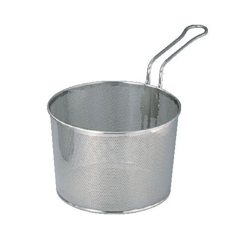 UKパンチングボイルバスケット 24cm 片手浅