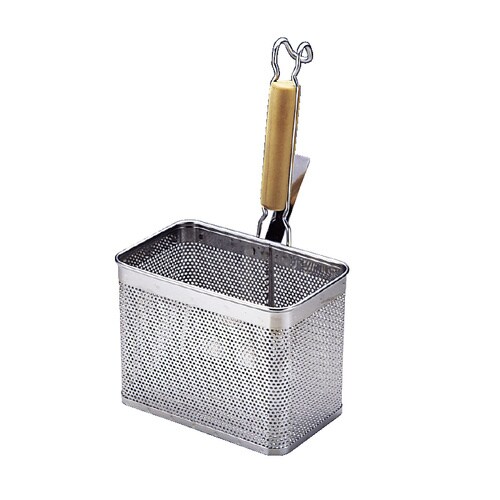 UK18−8 パンチング木柄 角てぼ/横型 (大)