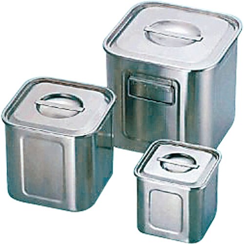 UK18−8 深型角キッチンポット 30 手付