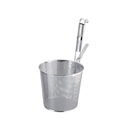 UK18−8 パンチングパイプ柄 平底うどん揚げ