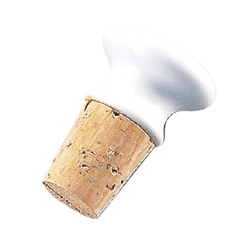 陶器ボトルストッパー ホワイト