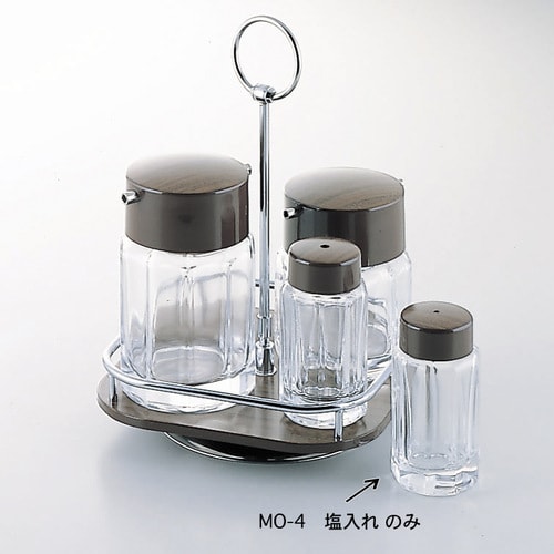 T)MO−4 十角木目塩入れ