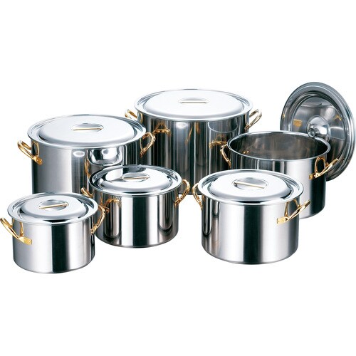 AGクラッド 半寸胴鍋 目盛無 33cm