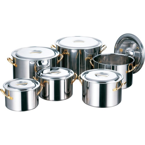 AGクラッド 半寸胴鍋 目盛無 36cm