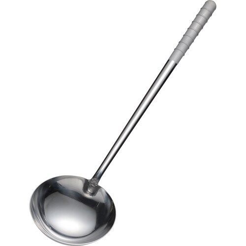 オールステンレス ブラスト加工 中華お玉 小