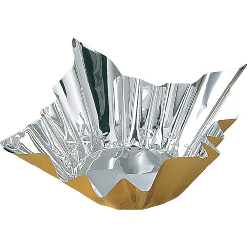 アルミ 箔鍋金色 18cm角 1pcs