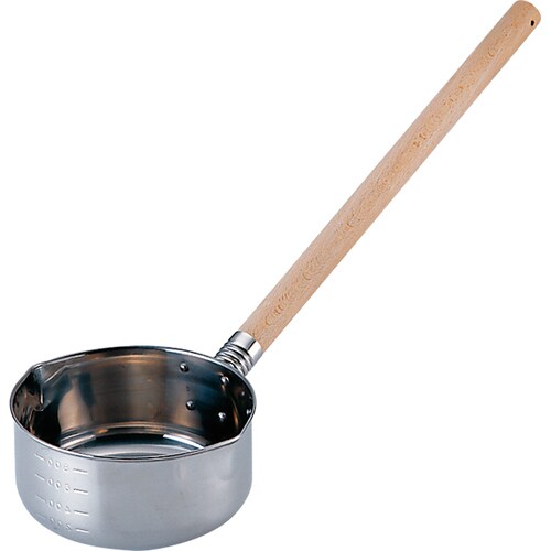 カシワ 口出し目盛付水杓子 16cm 1400cc