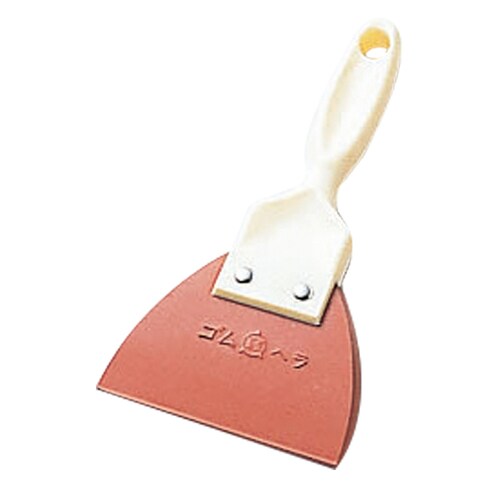 PC柄ゴムヘラ赤 小