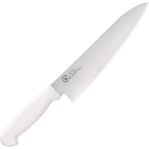 龍治 カラーグリップ牛刀 300RYC−17W 白
