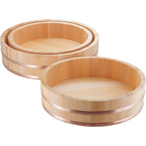 04207 椹・飯台 銅タガ 480mm