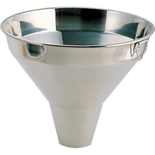 18−8 太口ロート 15cm 一斗缶用 金具付