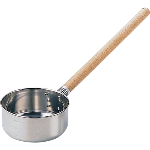 カシワ18−8目盛付水杓子 14cm 1000cc