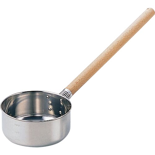 カシワ18−8目盛付水杓子 16cm 1400cc