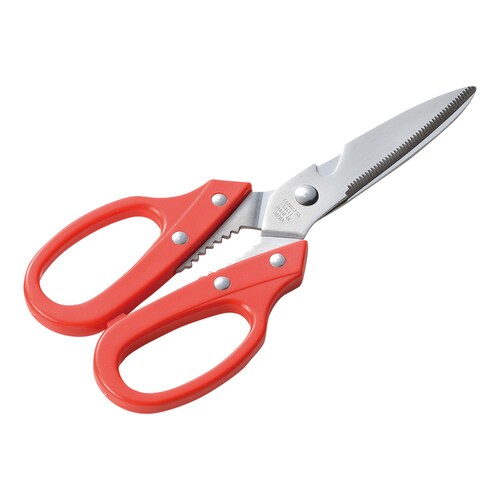 カラーハンドル キッチン鋏 (赤) JAPAN