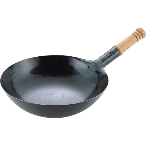 山田 鉄打出 木柄北京鍋 33cm