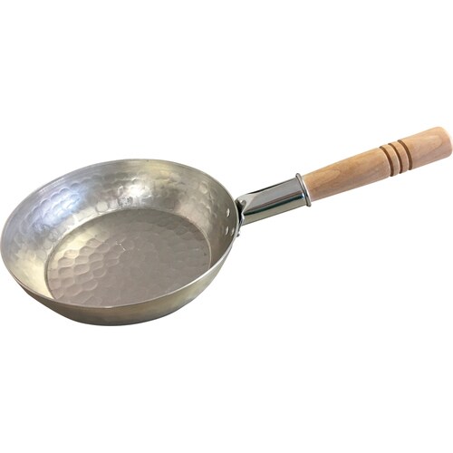 アルミ浅型雪平鍋 18cm 横手木柄付