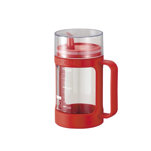 1132フォルマ ガラスポット(液体用) レッド